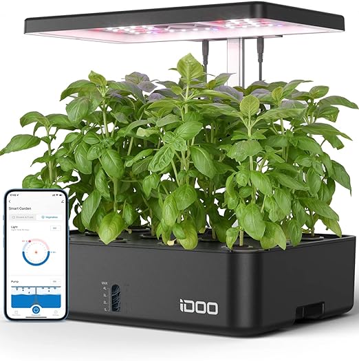 Smart garden system controlled via app on phone
