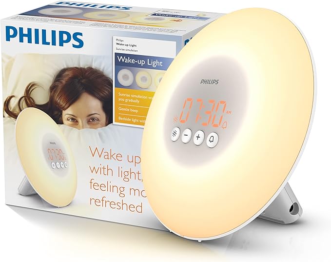 Wake up alarm with light